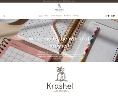 Krashell Fashion E-commerce Website